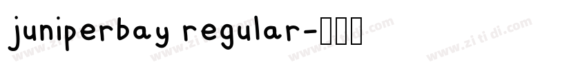 juniperbay regular字体转换